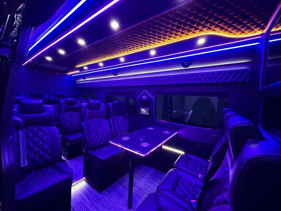 Luxury Sprinter with conference table interior