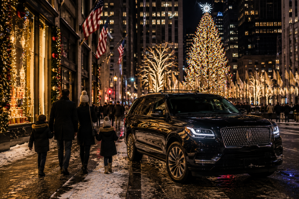 Winter holidays in festive Manhattan