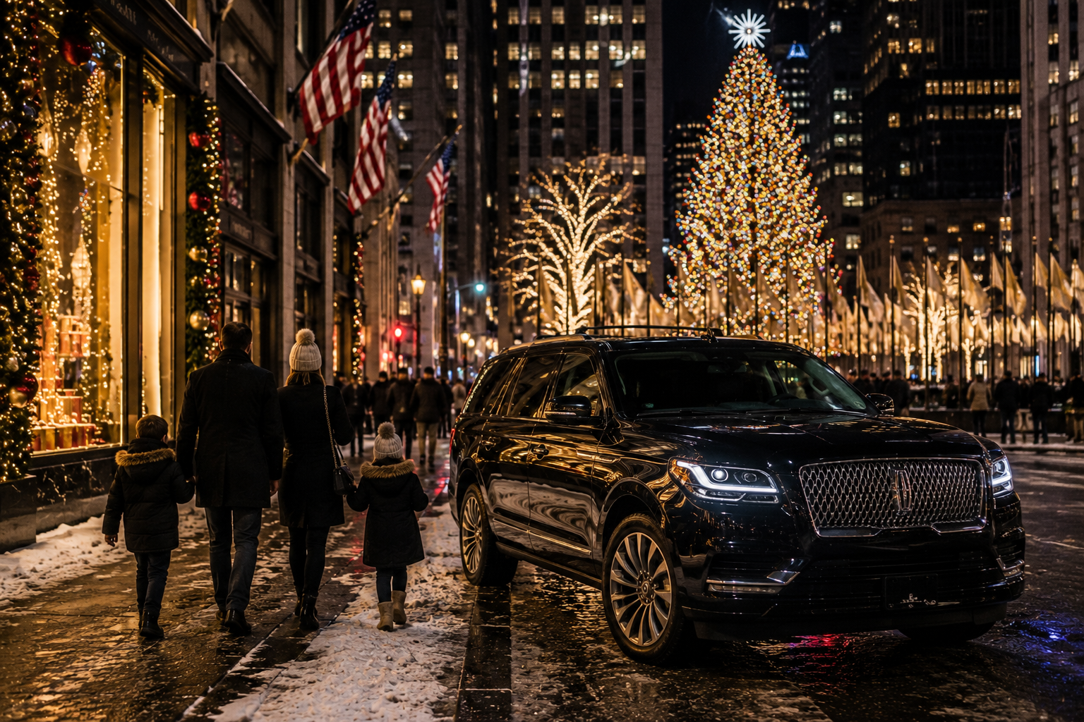 Winter holidays in festive Manhattan