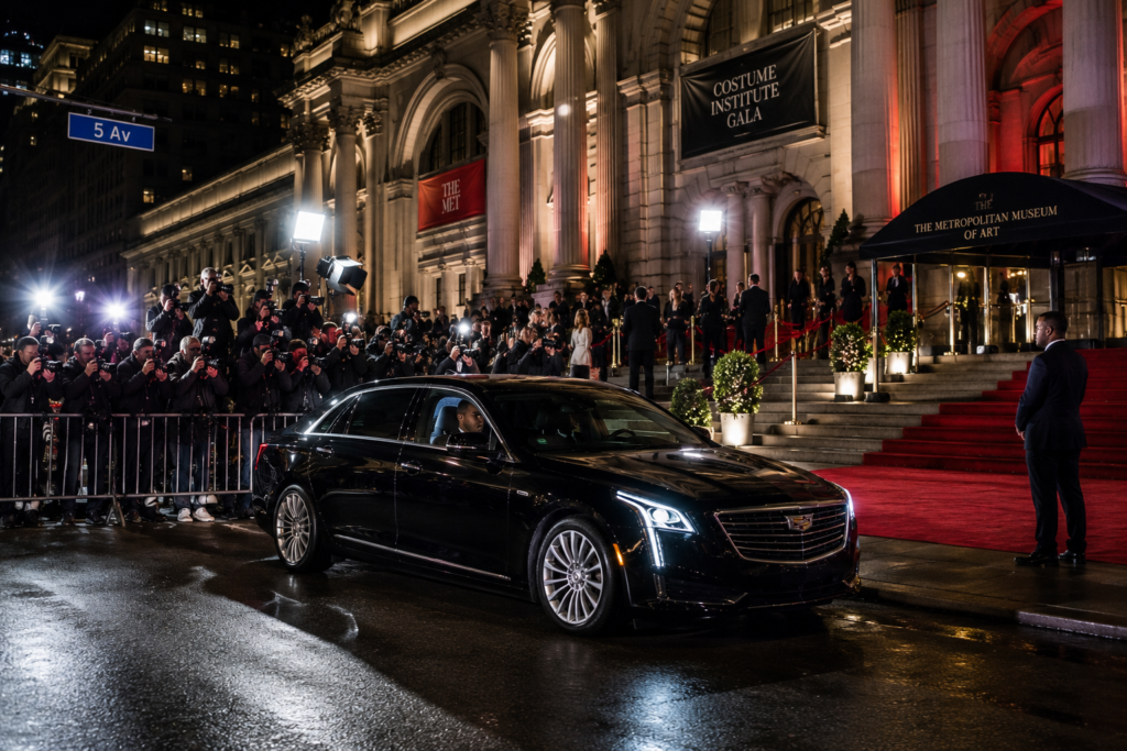 Glamorous Met Gala arrival night